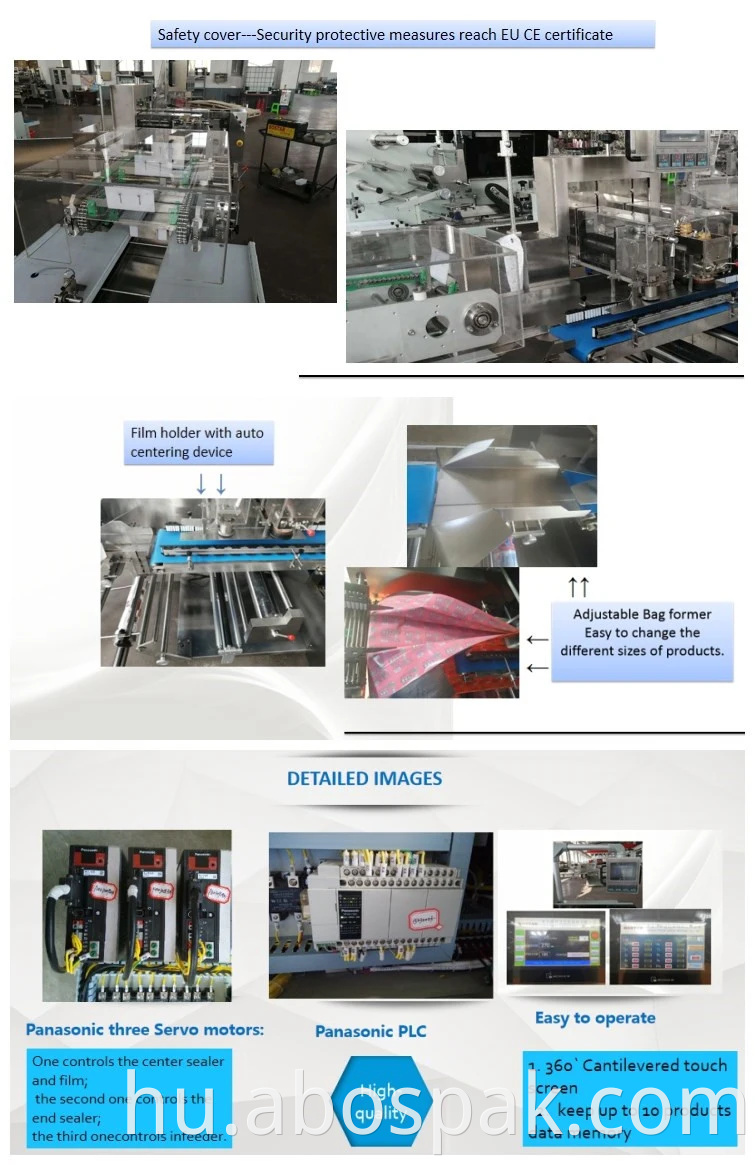 Automatikus többszörös másodlagos áramlást Élelmiszer Csomagolás csomagológép azonnali tészta / kekszek / snack